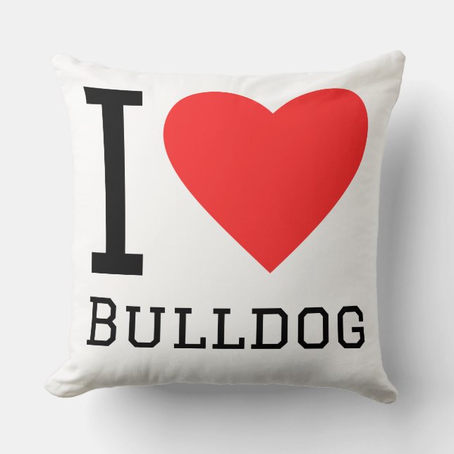 I love bulldog cushion (Front)