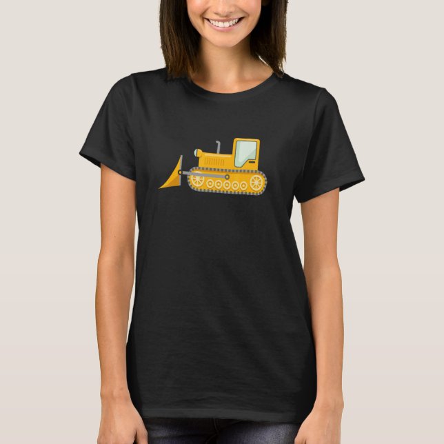 I Love bulldozer Truck For Men Boys Kids T-Shirt (Front)