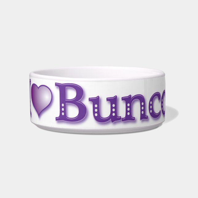 I Love Bunco Candy Dish (Front)