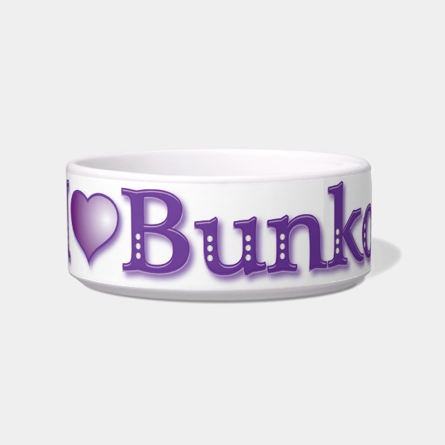 I Love Bunko Candy Jar Bowl (Front)