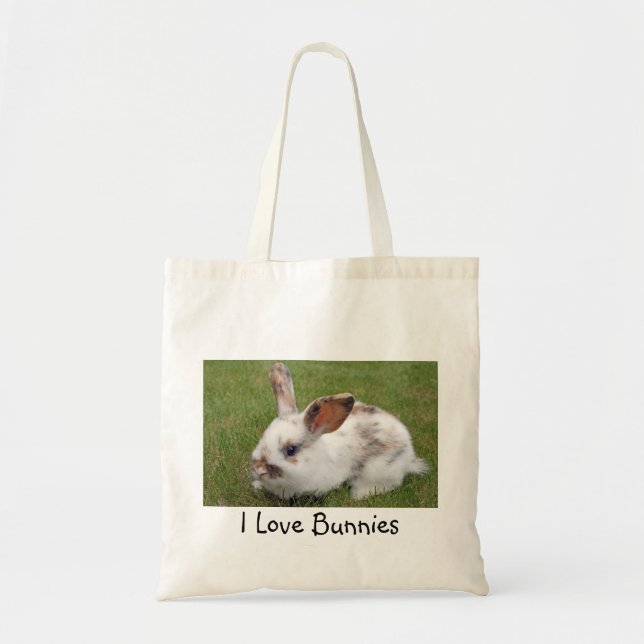 I love bunnies shopping bag (Front)