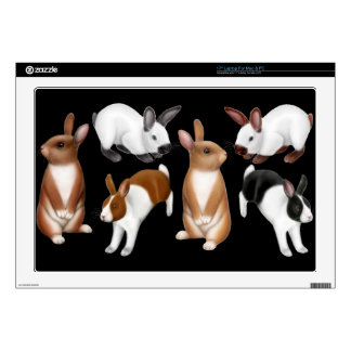 I Love Bunny Rabbits Laptop Skin