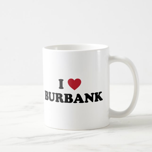 I Love Burbank California Coffee Mug (Right)