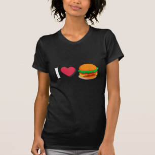 I Love Burger Cheeseburger Unhealthy Eating T-Shirt