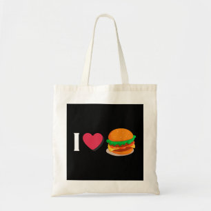 I Love Burger Cheeseburger Unhealthy Eating  Tote Bag