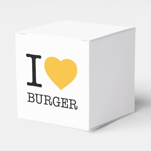 I LOVE BURGER FAVOUR BOX (Front Side)