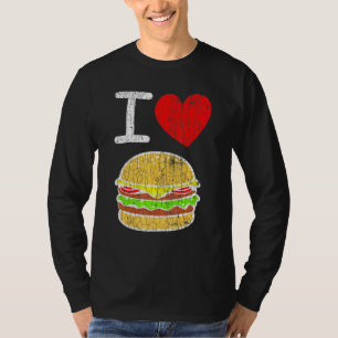 I Love Burgers Hamburger Cheeseburger Graphic T-Shirt