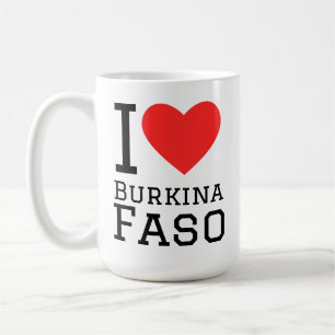 I love Burkina Faso Coffee Mug
