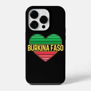 I Love Burkina Faso, Heart Burkinabè iPhone 14 Pro Case