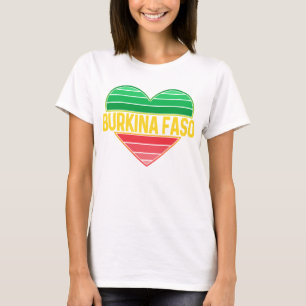I Love Burkina Faso, Heart Burkinabè T-Shirt