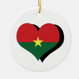 I Love Burkina Faso Ornament