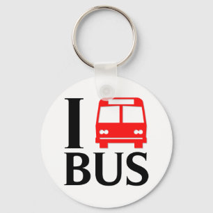 I Love Bus   I Love The Bus   Bus Key Ring