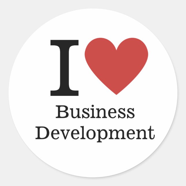 I ❤️ Love Business Development STICKER (Front)