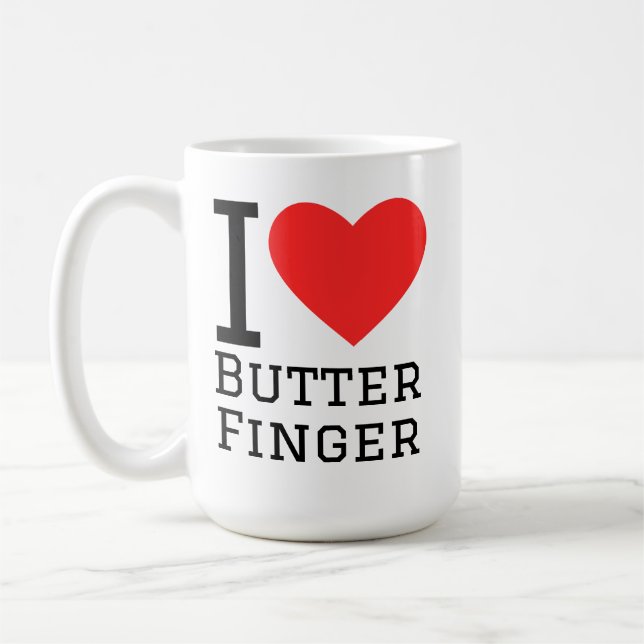 I love butter finger coffee mug (Left)