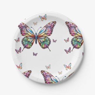 I love butterflies Paper Plate
