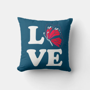 I Love Butterfly Cushion