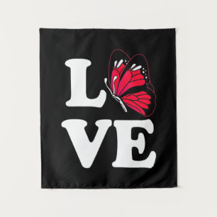 I Love Butterfly Tapestry