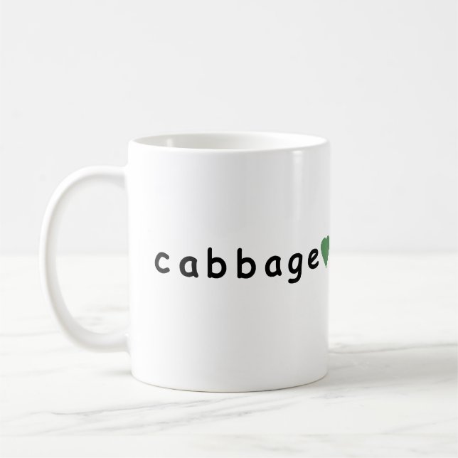 I love cabbage coffee mug (Left)