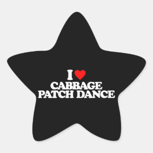 I LOVE CABBAGE PATCH DANCE STAR STICKER