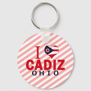 I love Cadiz, Ohio Key Ring