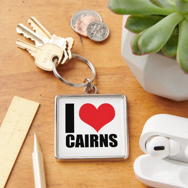 I love Cairns Key Ring (Desk)