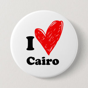 I love Cairo 7.5 Cm Round Badge