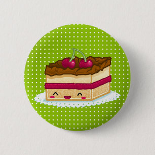 I love cake 6 cm round badge