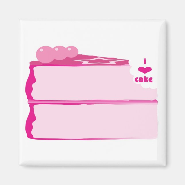 I Love Cake Magnet (Front)