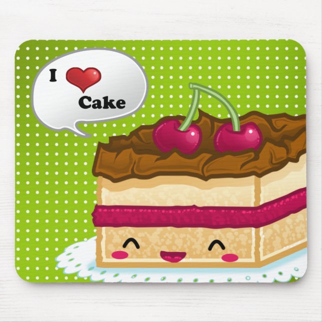 I love cake mouse pad (Front)
