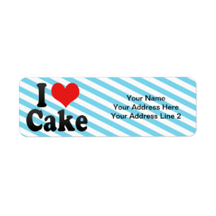 I Love Cake Return Address Label