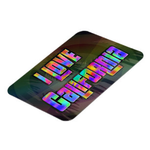 I LOVE California Bright Future magnet