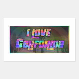 I LOVE California Bright Future Sticker