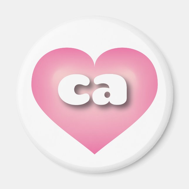 I love California - ca pink fade heart Magnet (Front)