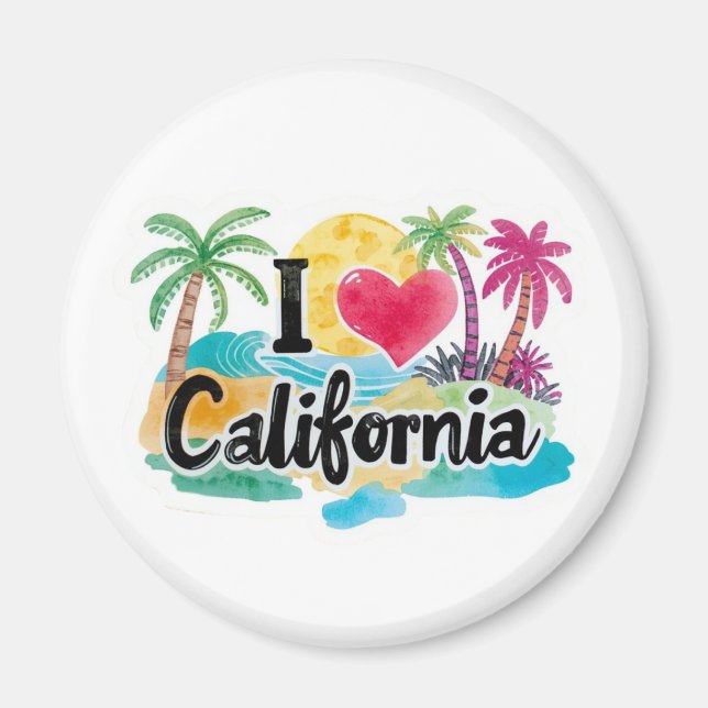 I Love California  Magnet (Front)