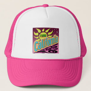"I LOVE California" Night Sunshine" Hat! Trucker Hat