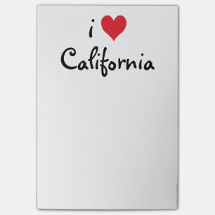 I Love California Post-it Notes