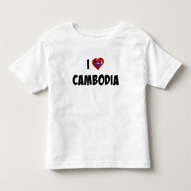 I Love Cambodia, flag of Cambodia Toddler T-Shirt (Front)