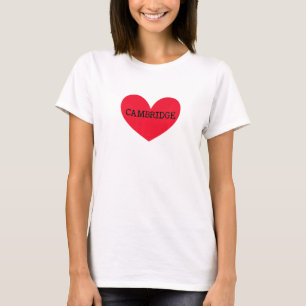I Love Cambridge Hometown Massachusetts Home State T-Shirt