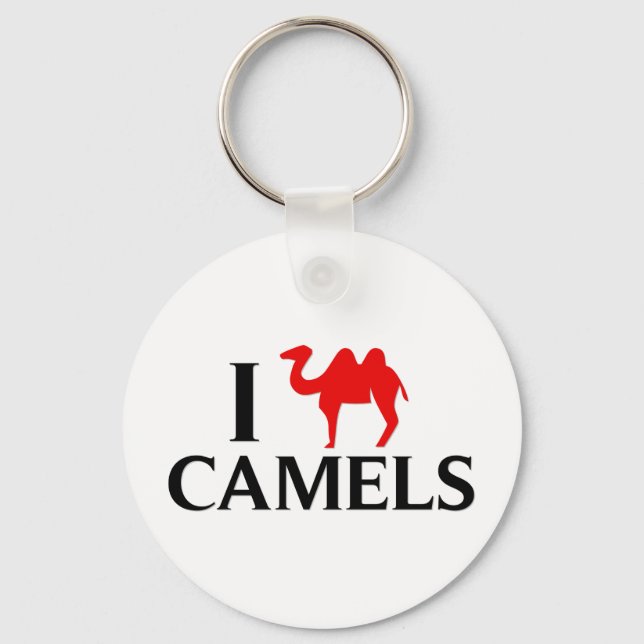 I Love Camels Key Ring (Front)