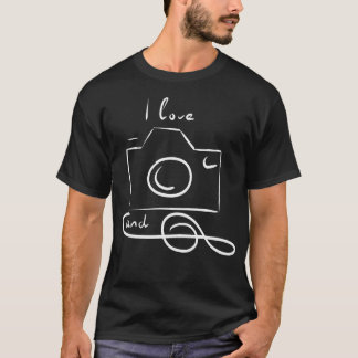 I Love Camera And Music Women Men Children Clef T-Shirt