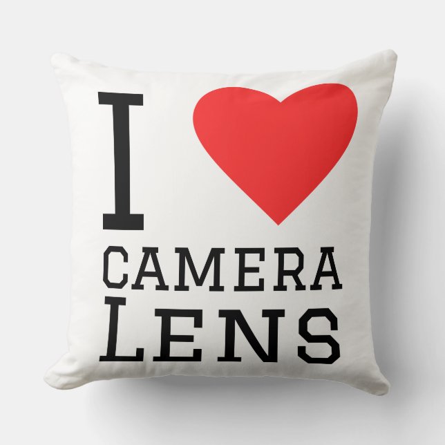 I love camera lens cushion (Front)