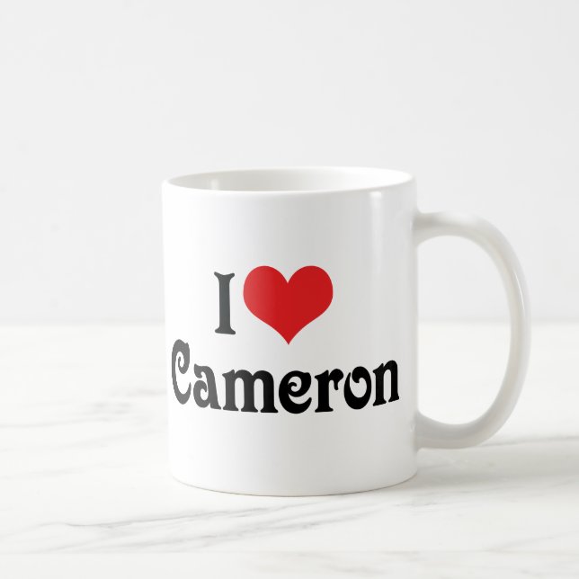 I Love Cameron Coffee Mug (Right)
