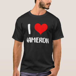I love CAMERON valentine sorry ladies guys heart b T-Shirt