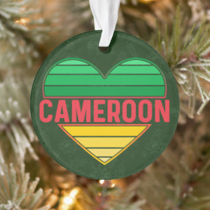 I Love Cameroon, Cameroonian Heart Ornament