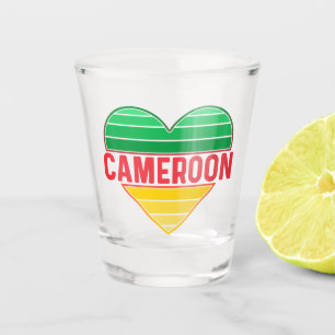 I Love Cameroon, Cameroonian Heart Shot Glass