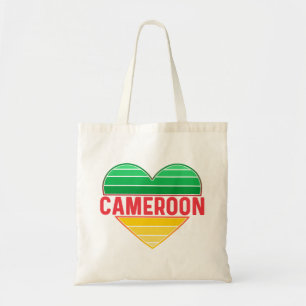 I Love Cameroon, Cameroonian Heart Tote Bag