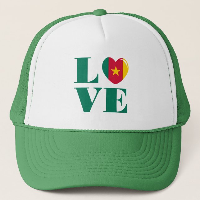 I love Cameroon Trucker Hat (Front)