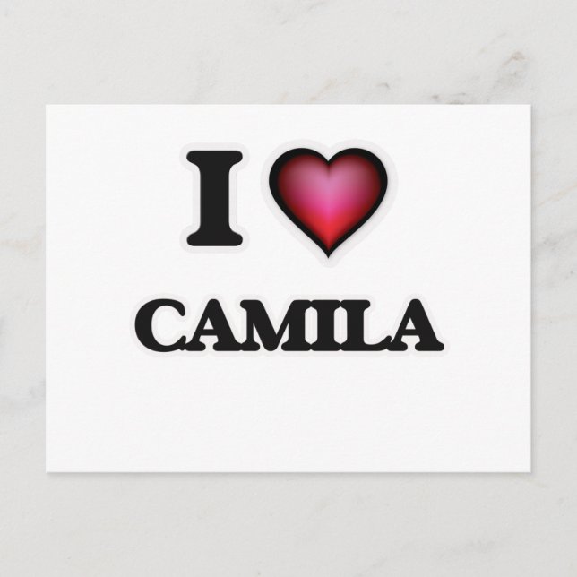 I Love Camila Postcard (Front)