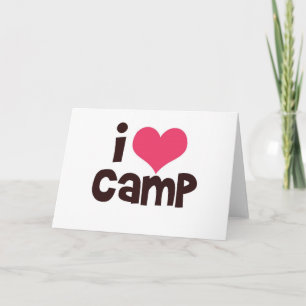 I Love Camp Card
