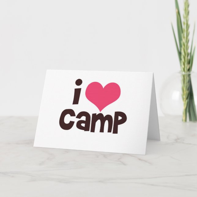 I Love Camp Card (Front)